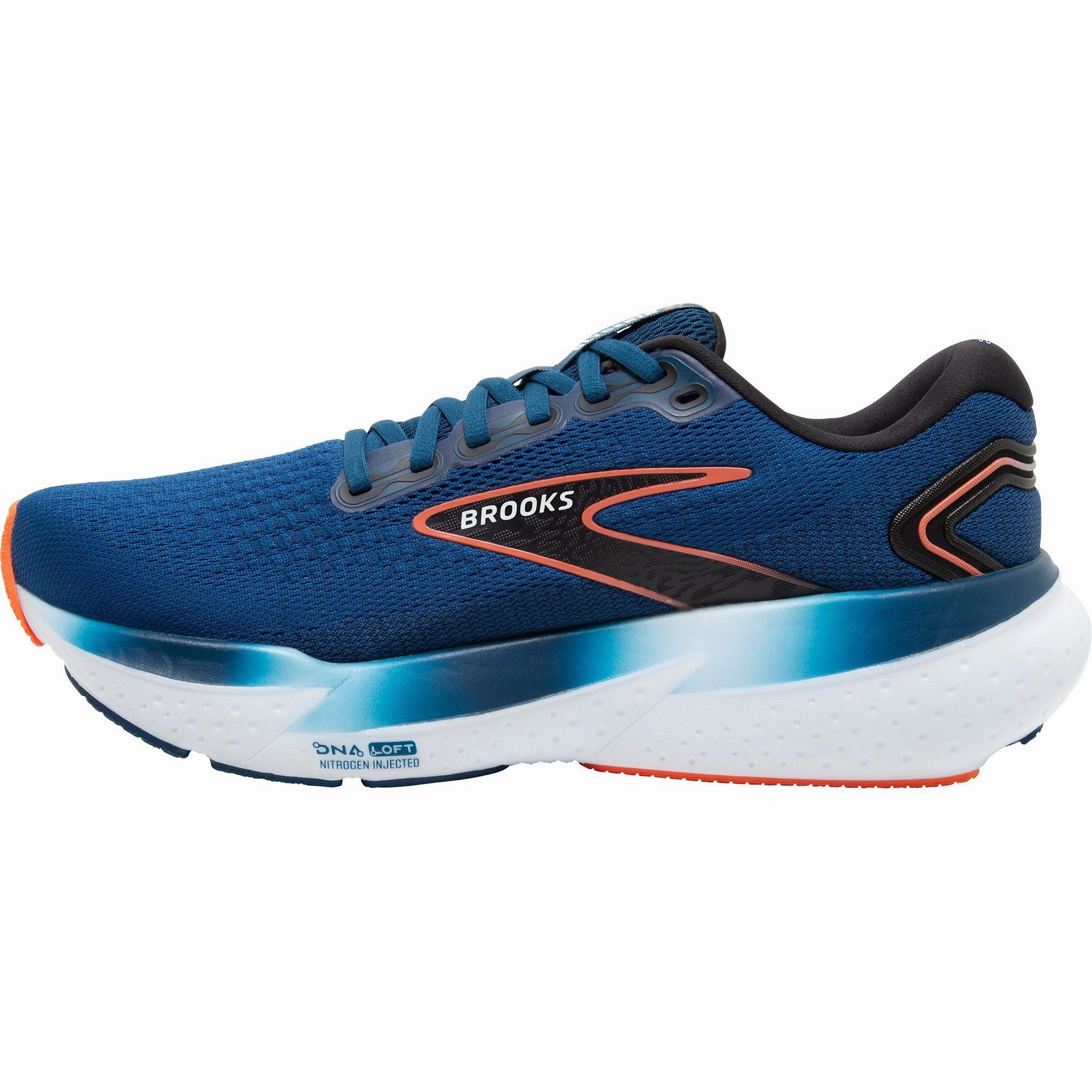 Neutral Cushioning Technology City Streets Brooks Glycerin 21 WIDE FIT Mens Running Shoes - Blue