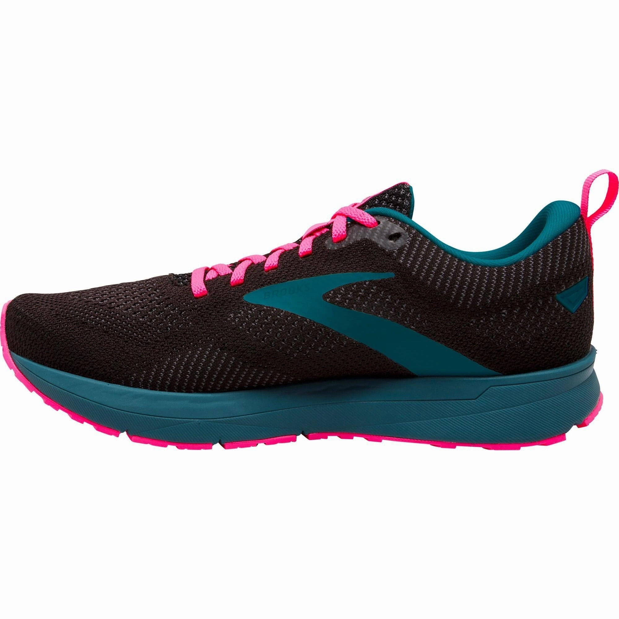 Brooks Revel 5 Womens Running Shoes - Black Tapered Heel Geometry