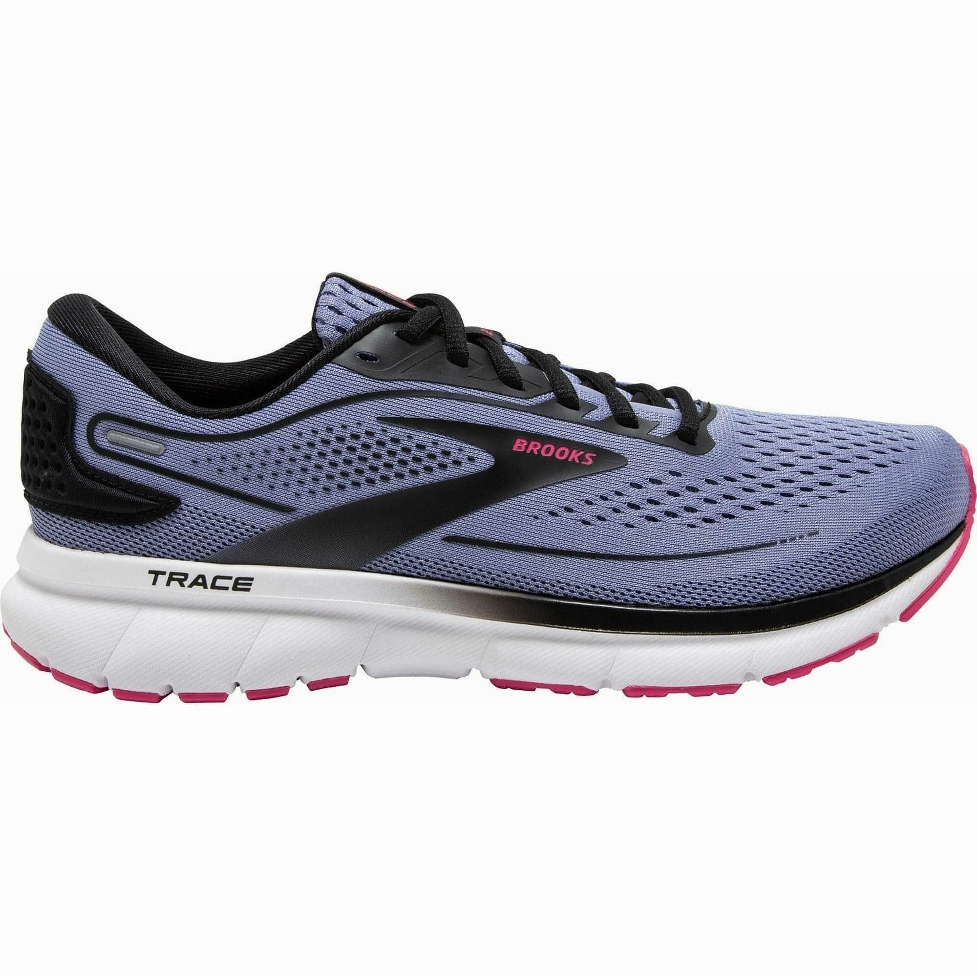Odor Resistant Interior Brooks Trace 2 Womens Running Shoes - Purple