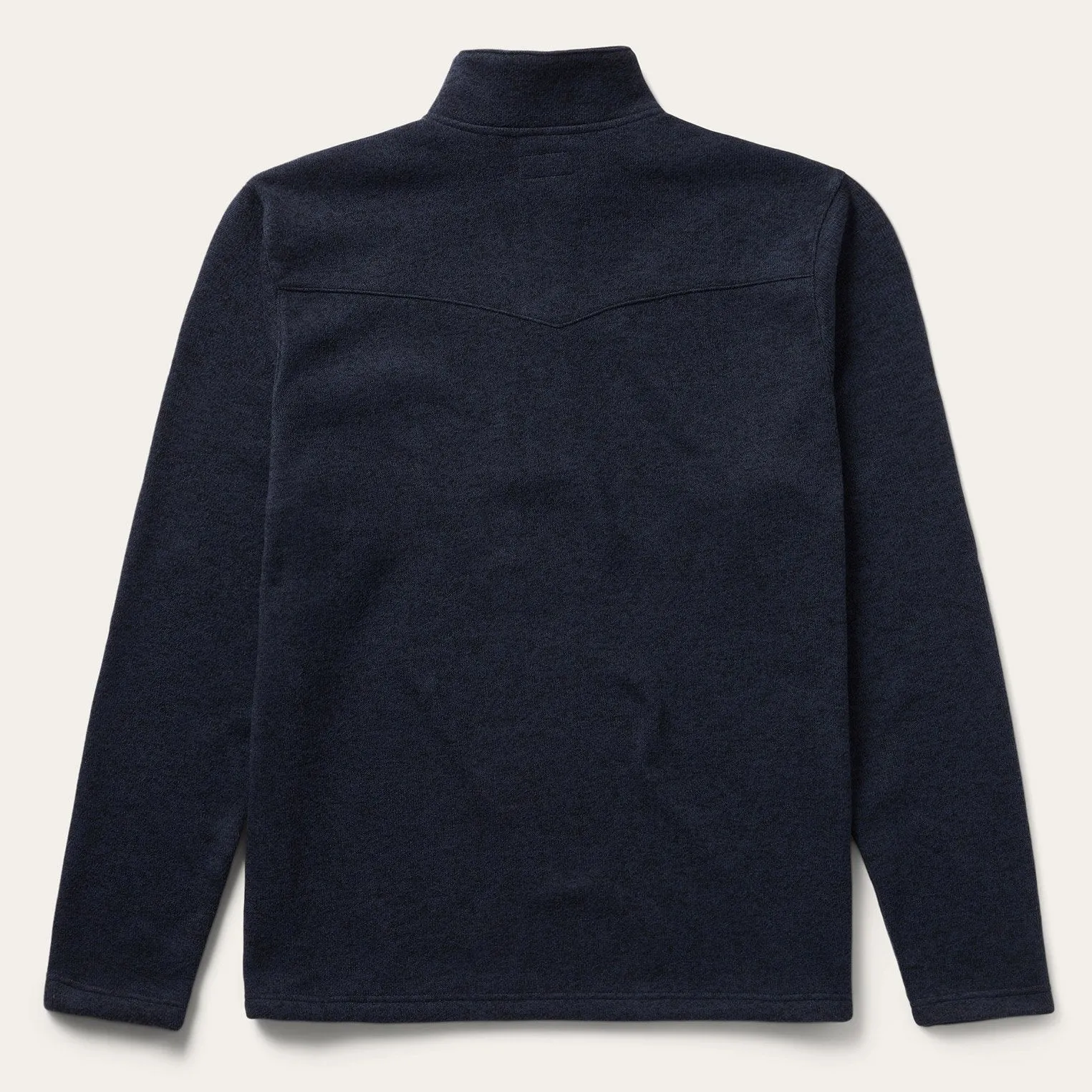 Button-Front Blue Pullover Knit Sweater Erasable Stains Treatment Flexible Elbow Patches