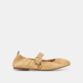 CAELY BALLET FLATS HONEY SUEDE Petite Step Leaf Glow