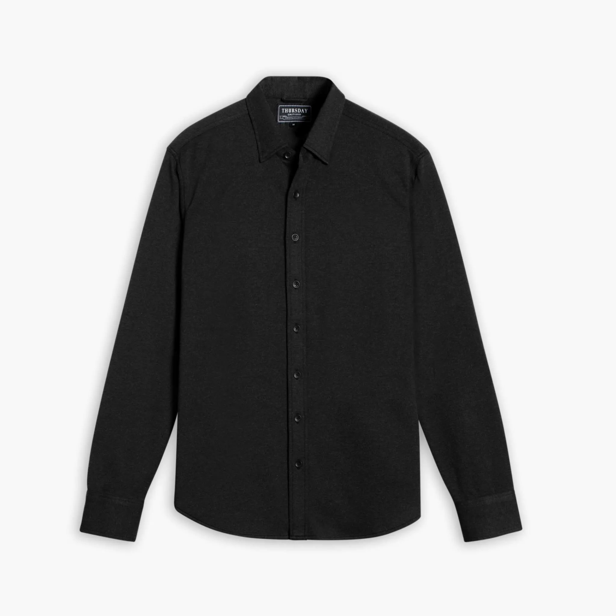 Fast Drying Travel-friendly Everyday Button-Down Shirt | Black