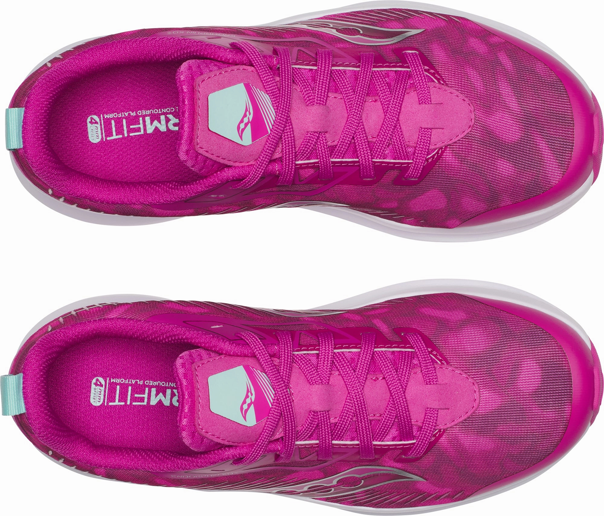 Saucony Endorphin KDZ Junior Running Shoes - Pink outdoor track running option running in a zip line area shoes