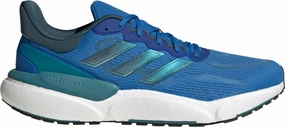 adidas Solar Boost 5 Mens Running Shoes - Blue Reaction - time - improving