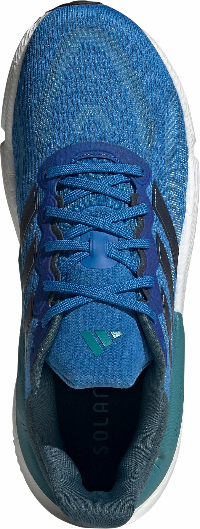 adidas Solar Boost 5 Mens Running Shoes - Blue Flexible sole construction Hydrophobic coating