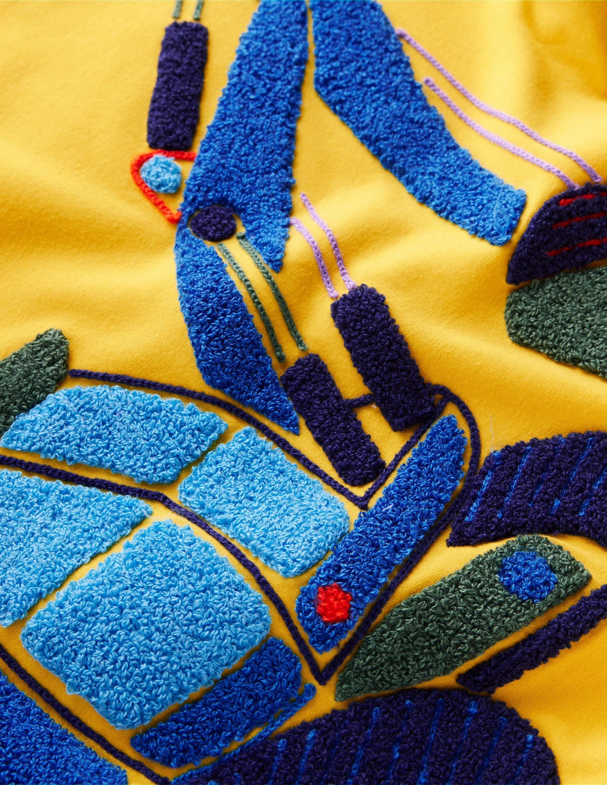 Quick Dry Fabric Elegant Detail Chain Stitch T-Shirt-Pineapple Yellow Digger