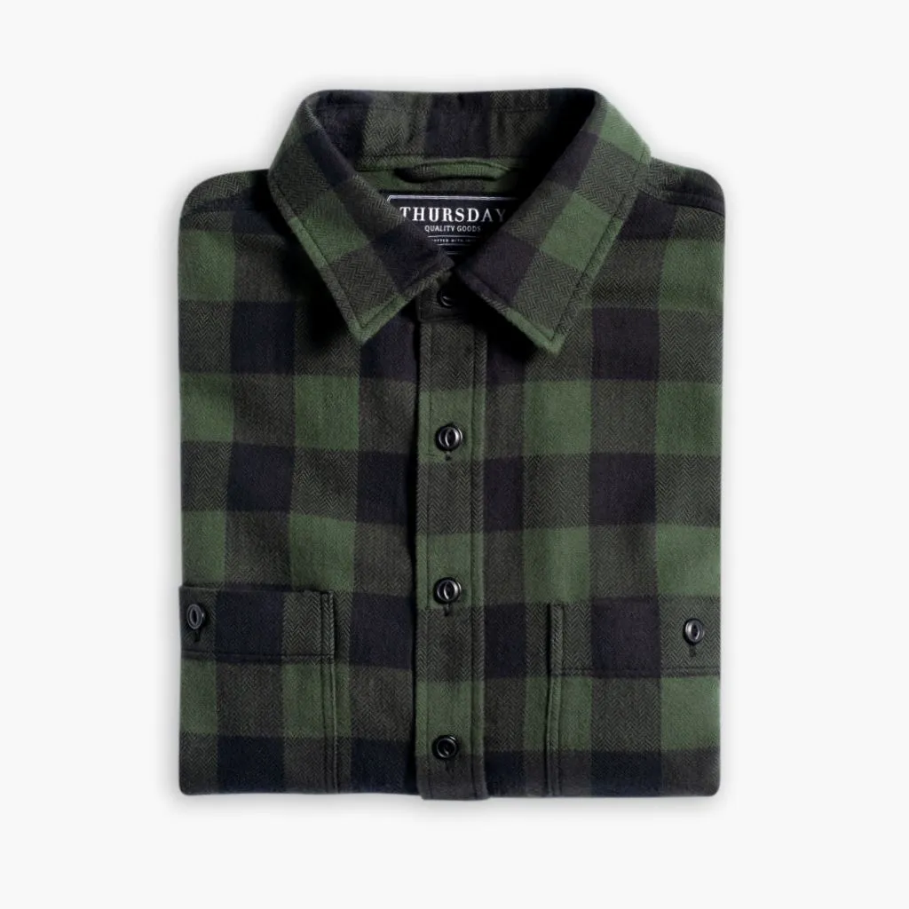 Buffalo Check Shirt | Evergreen Trendy Look Handcrafted Detail