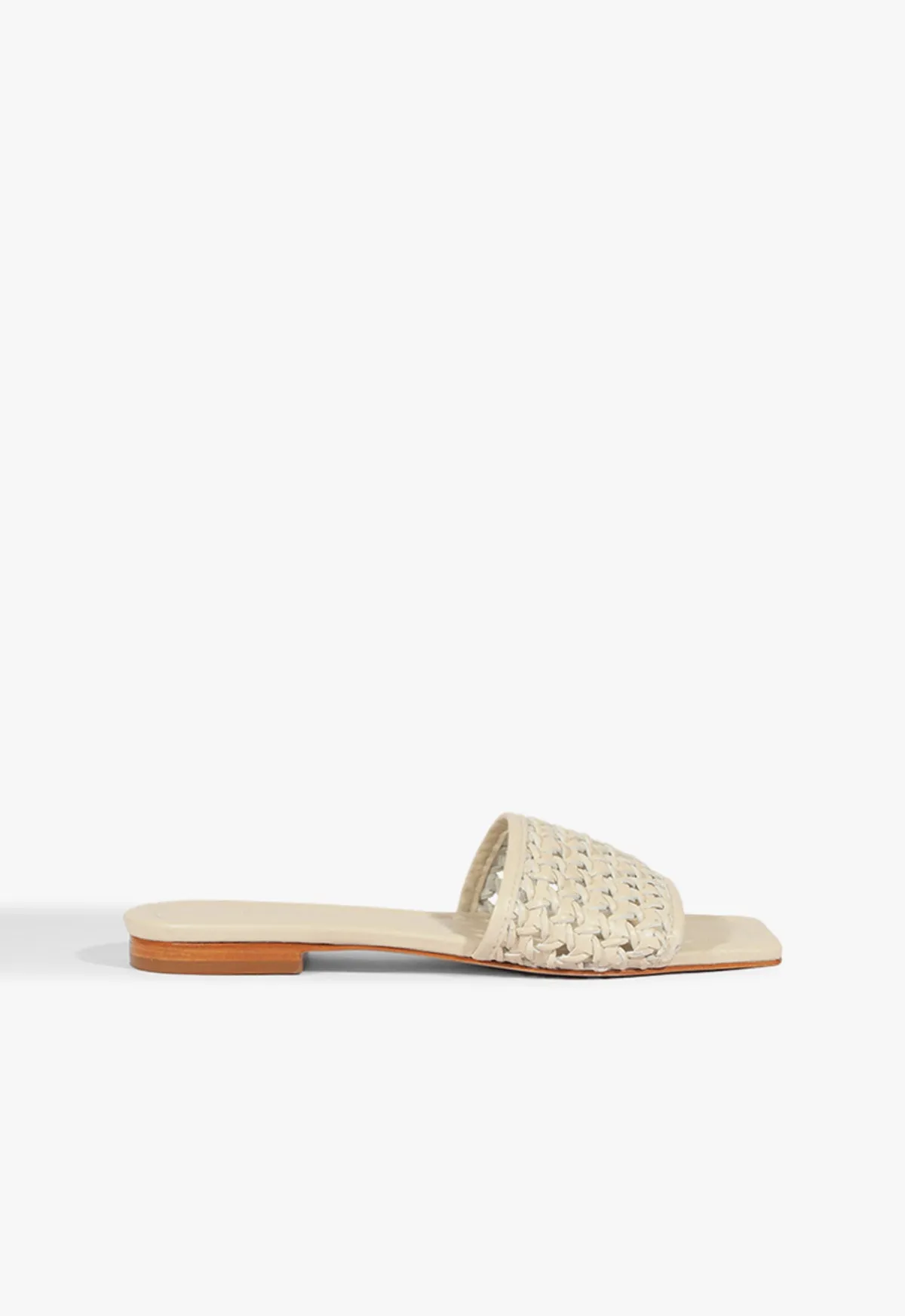 Comfortable Vacation Sandals Juliet White Leather Flat Sandal