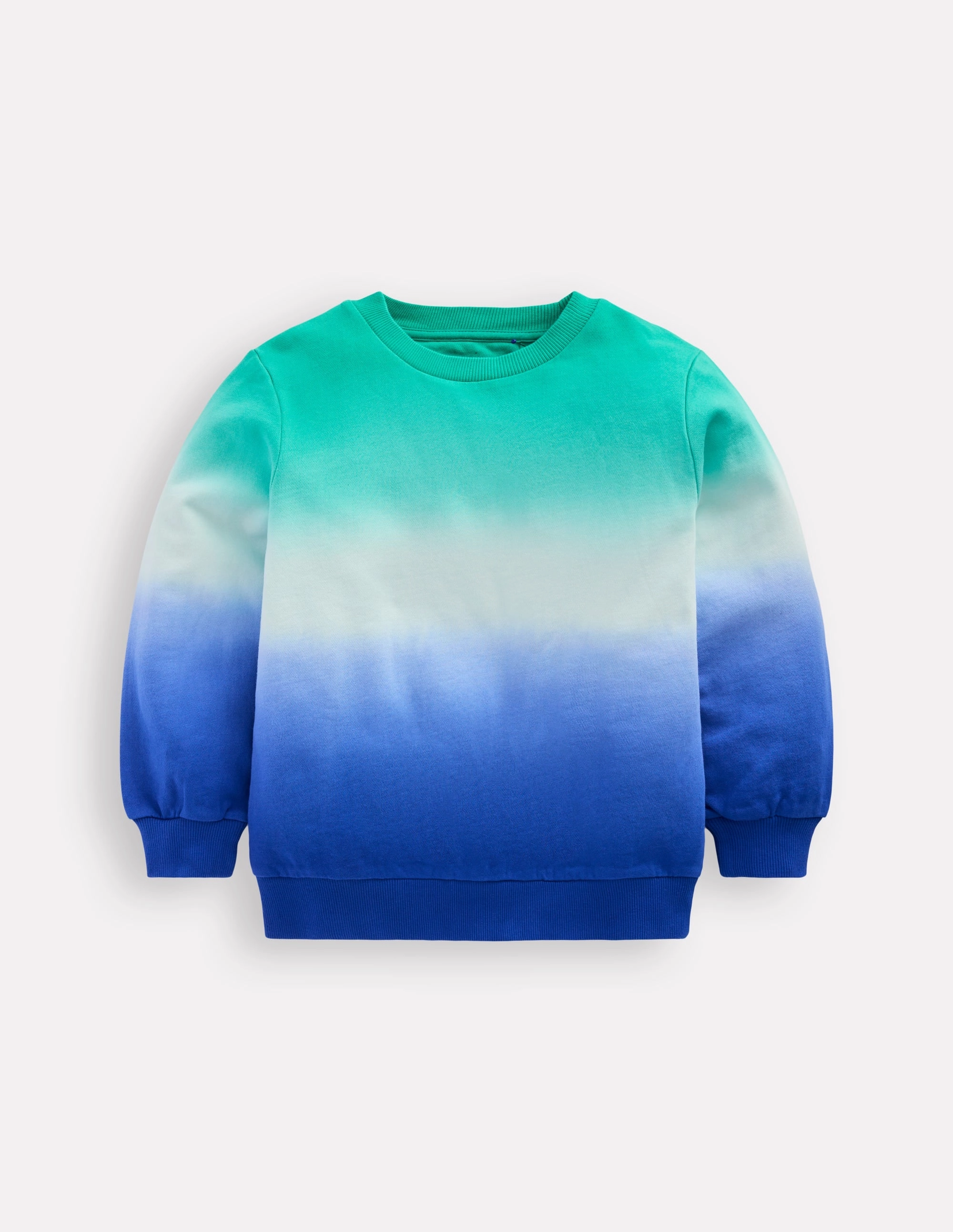 Durable Style Tie Dye Sweatshirt-Bright Blue/ Aquamarine Blue