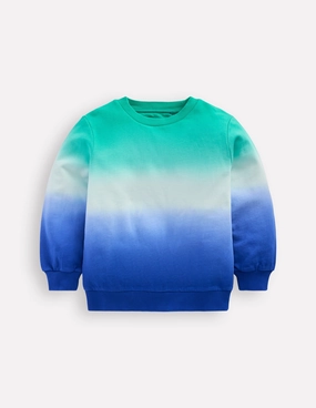 Durable Style Tie Dye Sweatshirt-Bright Blue/ Aquamarine Blue
