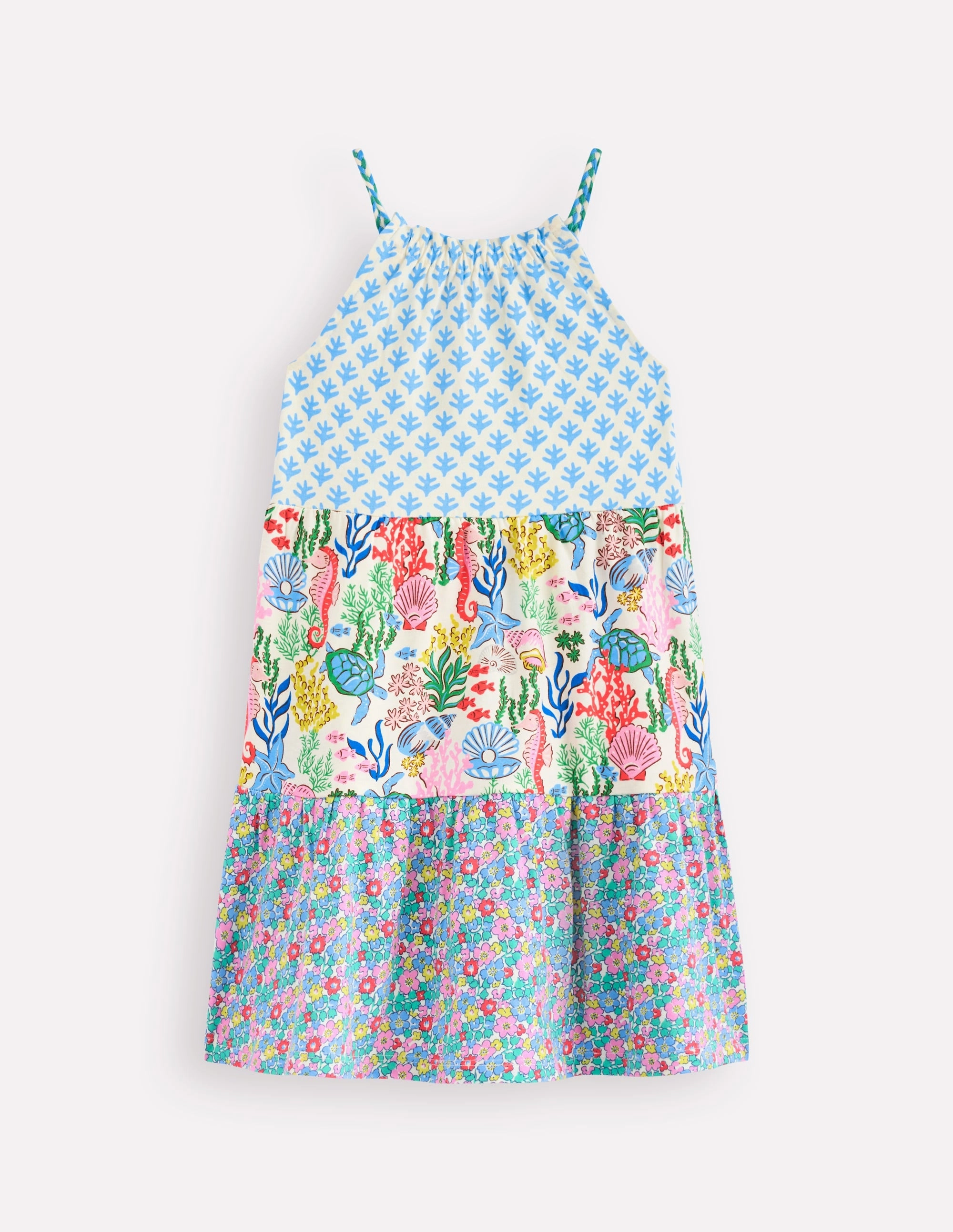 Urban Line Enola Hotchpotch Jersey Dress-Multi Flowerbed