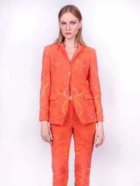 Any Old Iron Tangerine Desert Suit Business Layering Timeless Design Wear