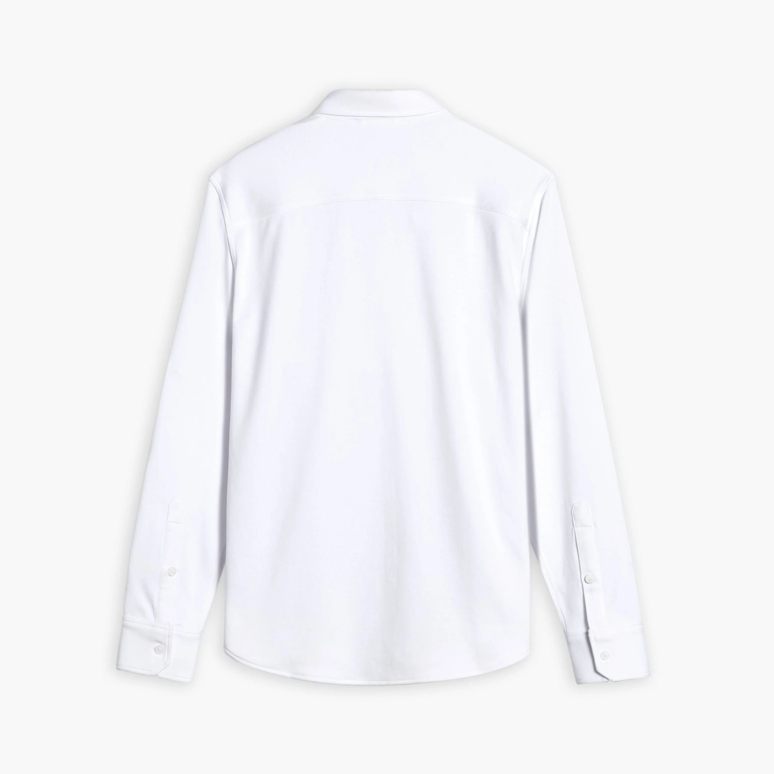 Everyday Button-Down Shirt | White Chic Comfort Flexible Shoulder Panels