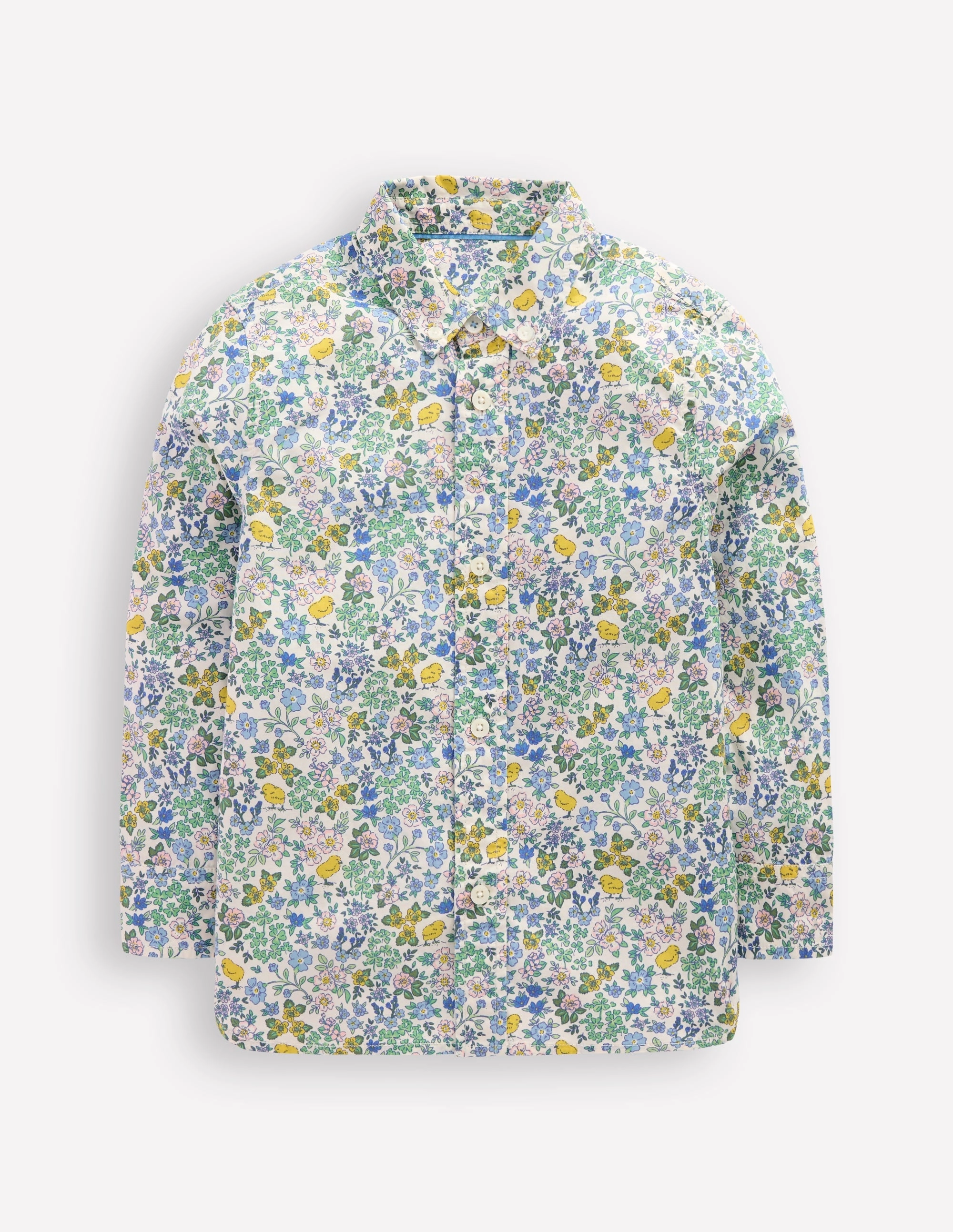 Fit for All Seasons Cotton Shirt-Easter Chick Floral