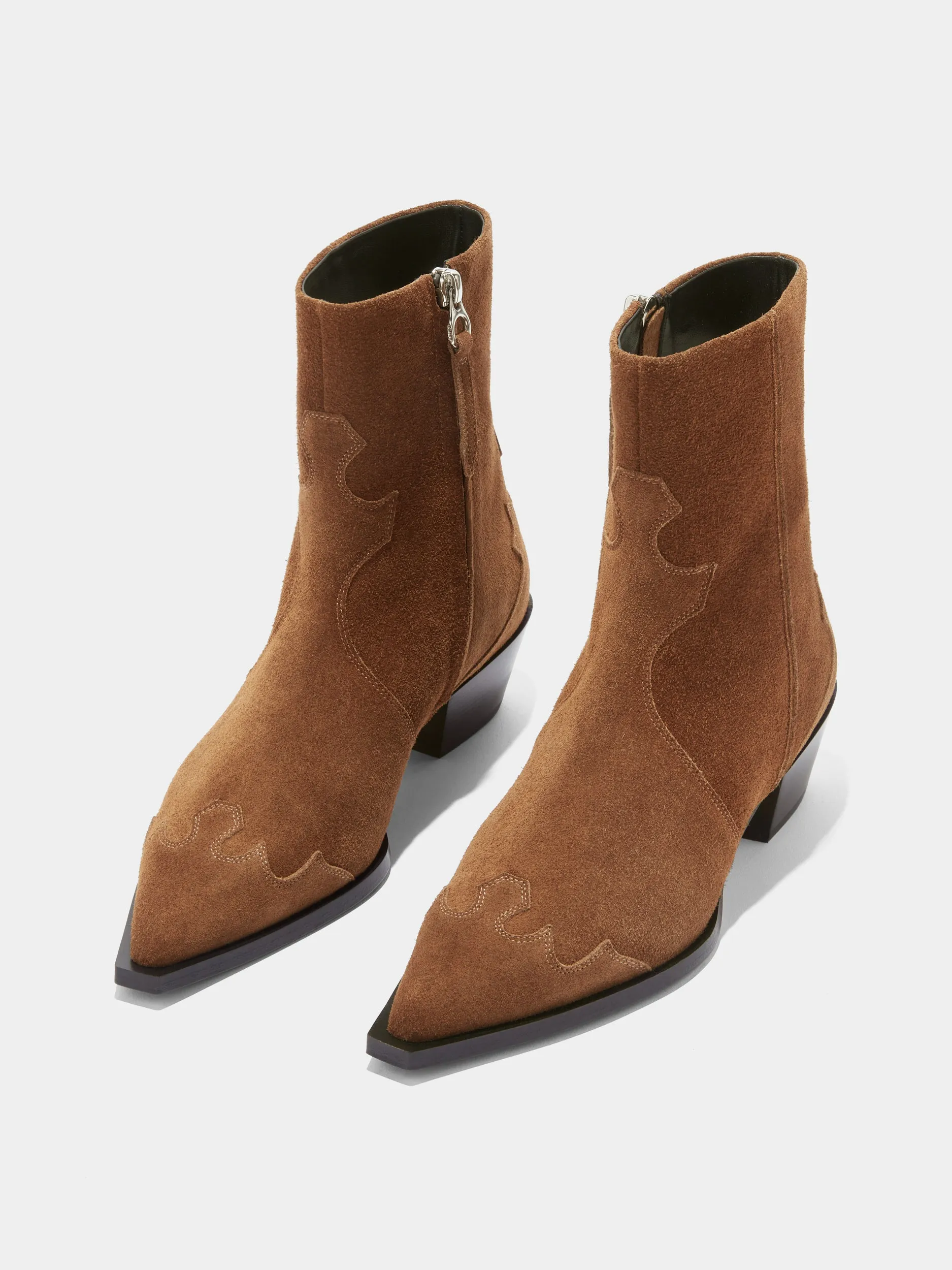 Layer Fit Evening Wardrobechic Hester Suede Ankle Boots