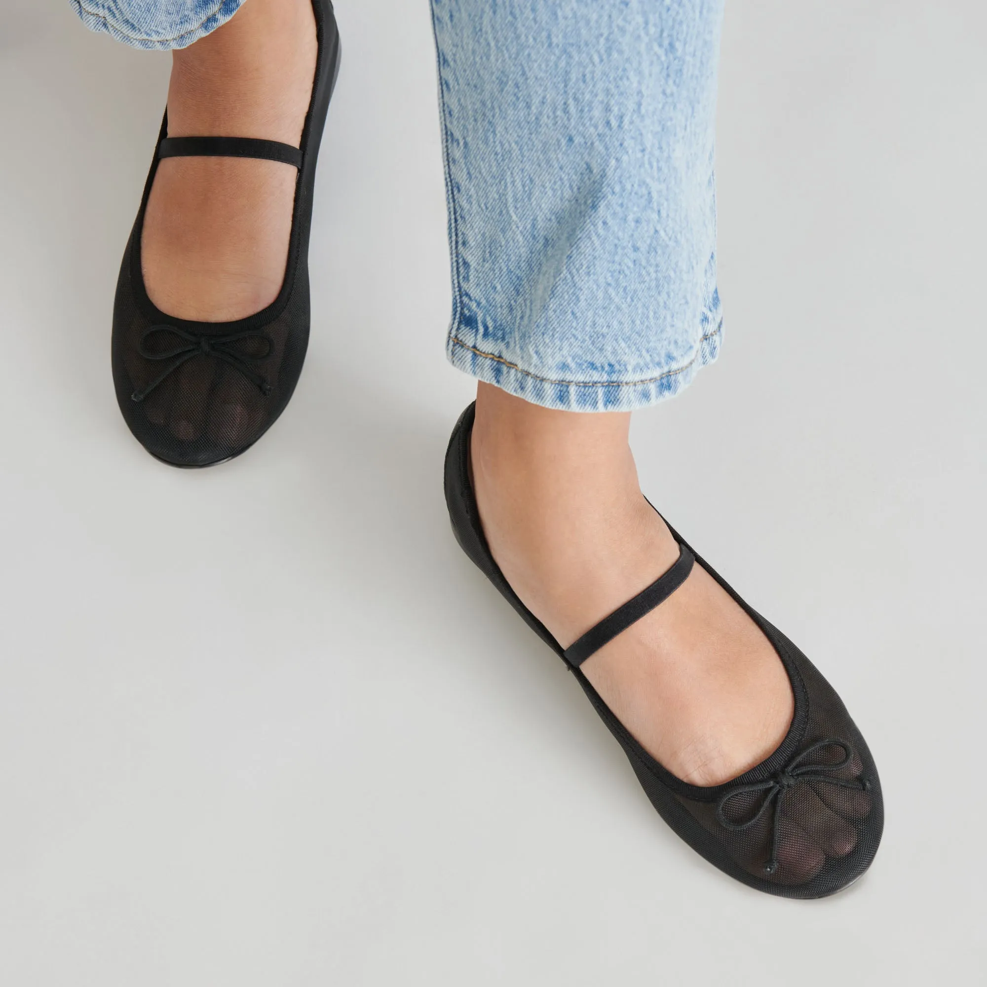 Brunch Look CADEL BALLET FLATS ONYX MESH - re:vita