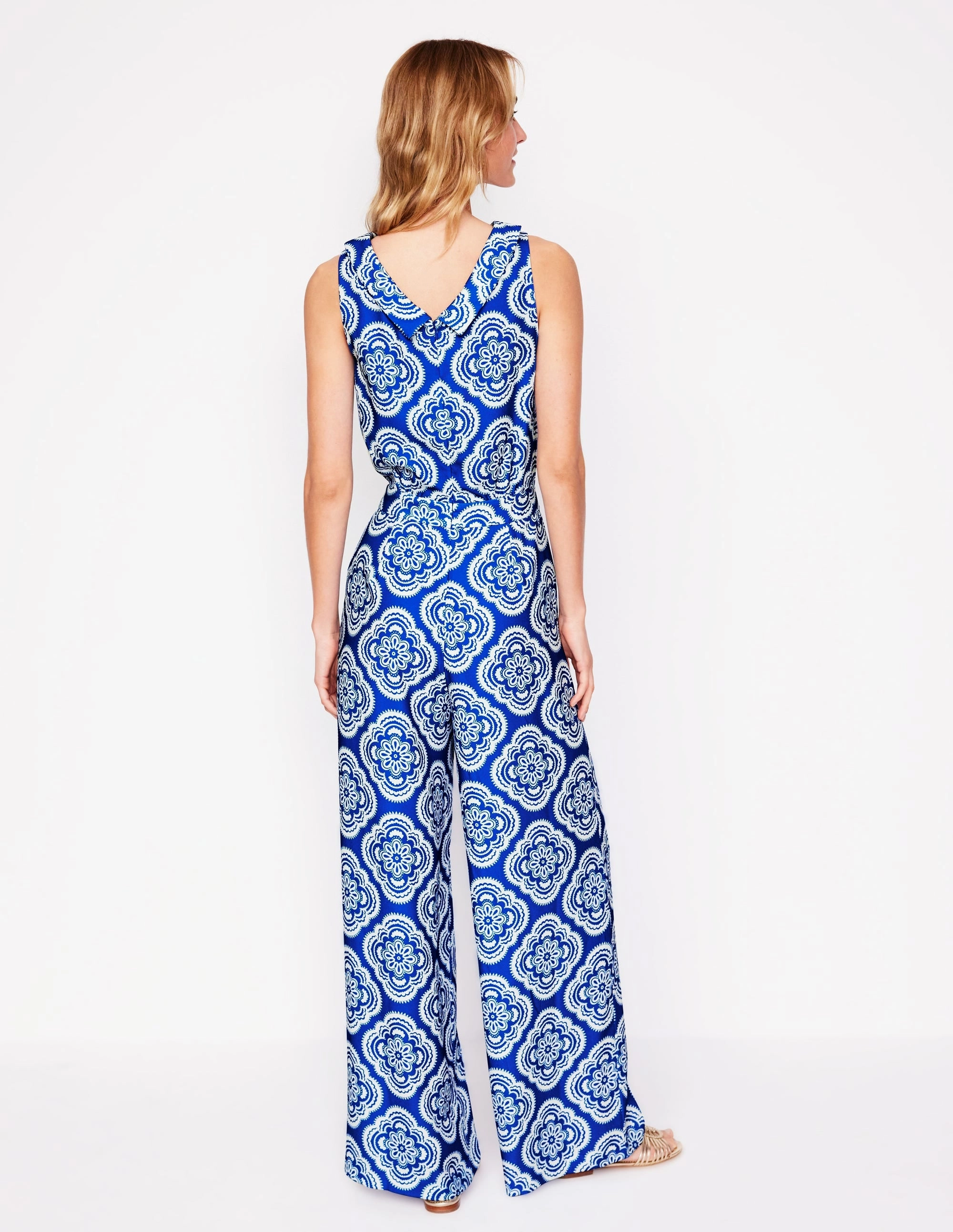 Clarissa Jumpsuit-Gallery Blue, Botanic Blush Layer Ready