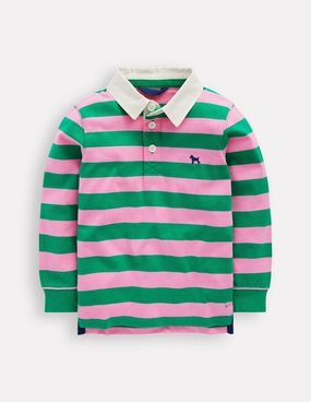 Classic Rugby Shirt-Lime Juice / Vintage Mauve Holiday Wear Cozy and Light