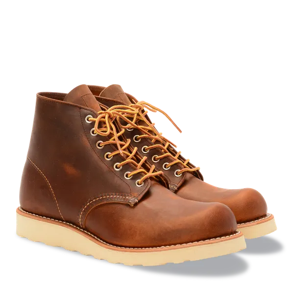 Patent Glow Round Toe Boots 9111 - Copper Rough and Tough