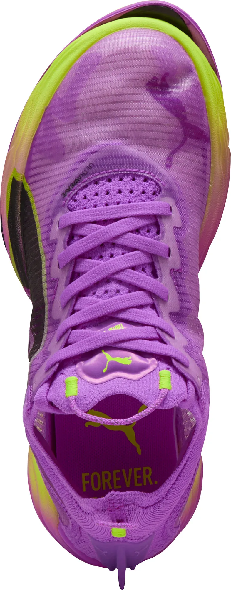 Puma Fast-R Nitro Elite 2 Womens Running Shoes - Purple Elastic laces futuristic shoes