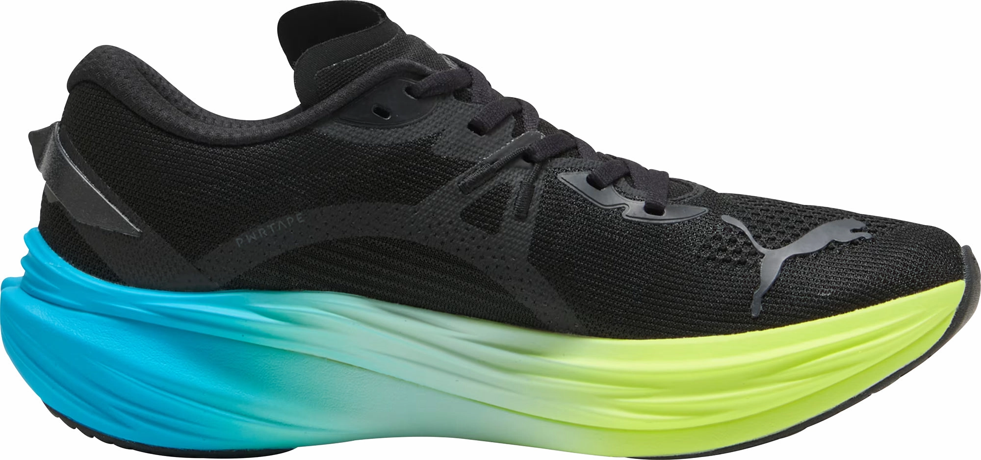 Adaptive Cushioning System downhill running shoes Puma Deviate Nitro 3 Mens Running Shoes - Black