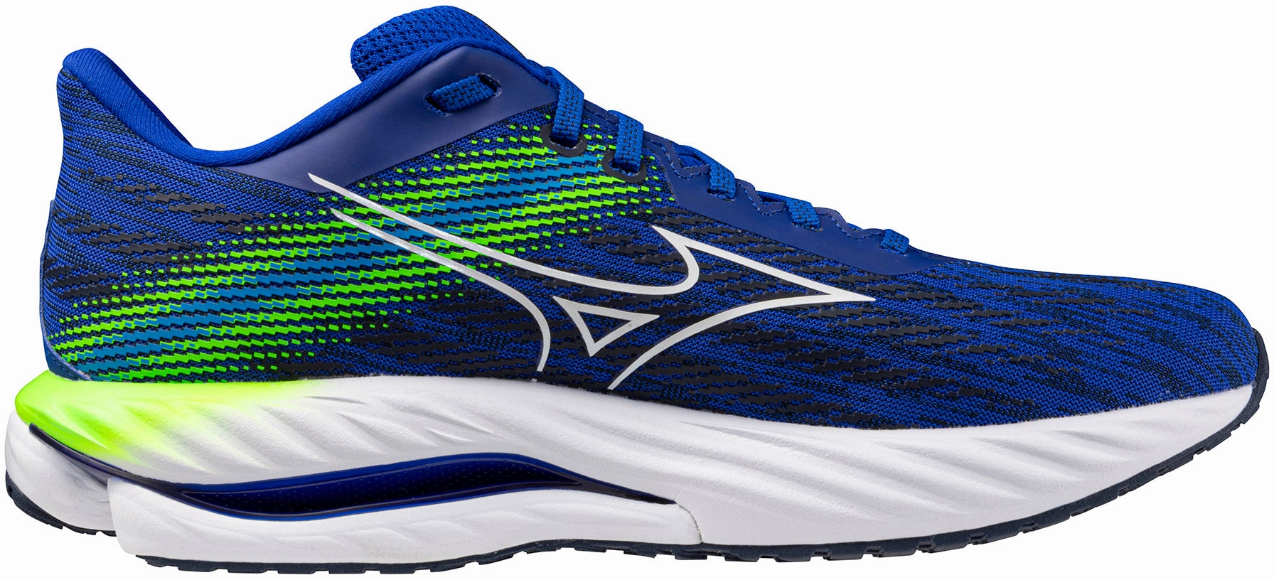 Non Chafe Tongue Design Heel Counter Stabilizer Mizuno Wave Inspire 21 Mens Running Shoes Blue
