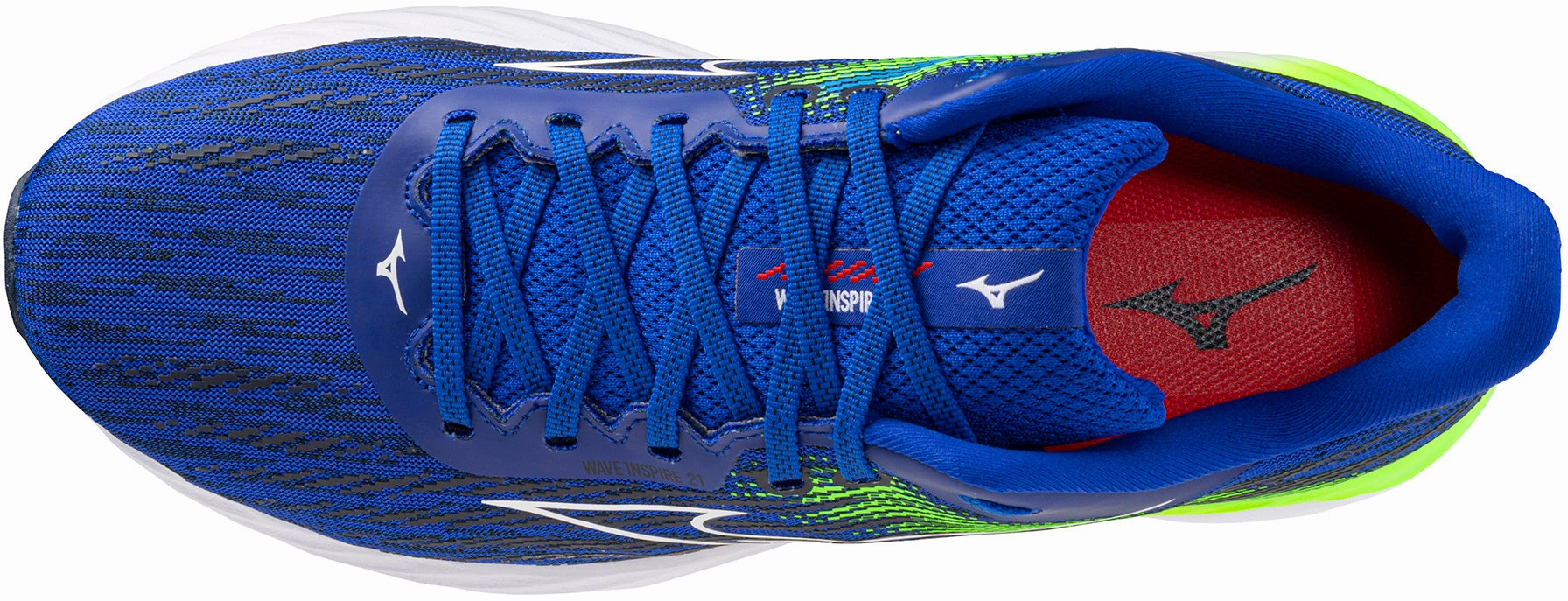 better stability wet - weather shoes Mizuno Wave Inspire 21 Mens Running Shoes Blue