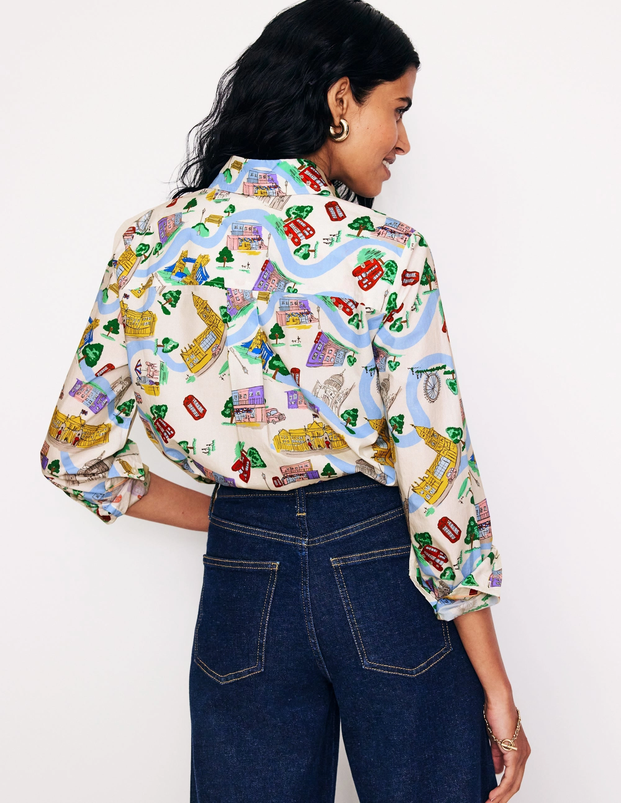 ComfortOptimizedConstruction Sienna Cotton Shirt-Ivory, London Town