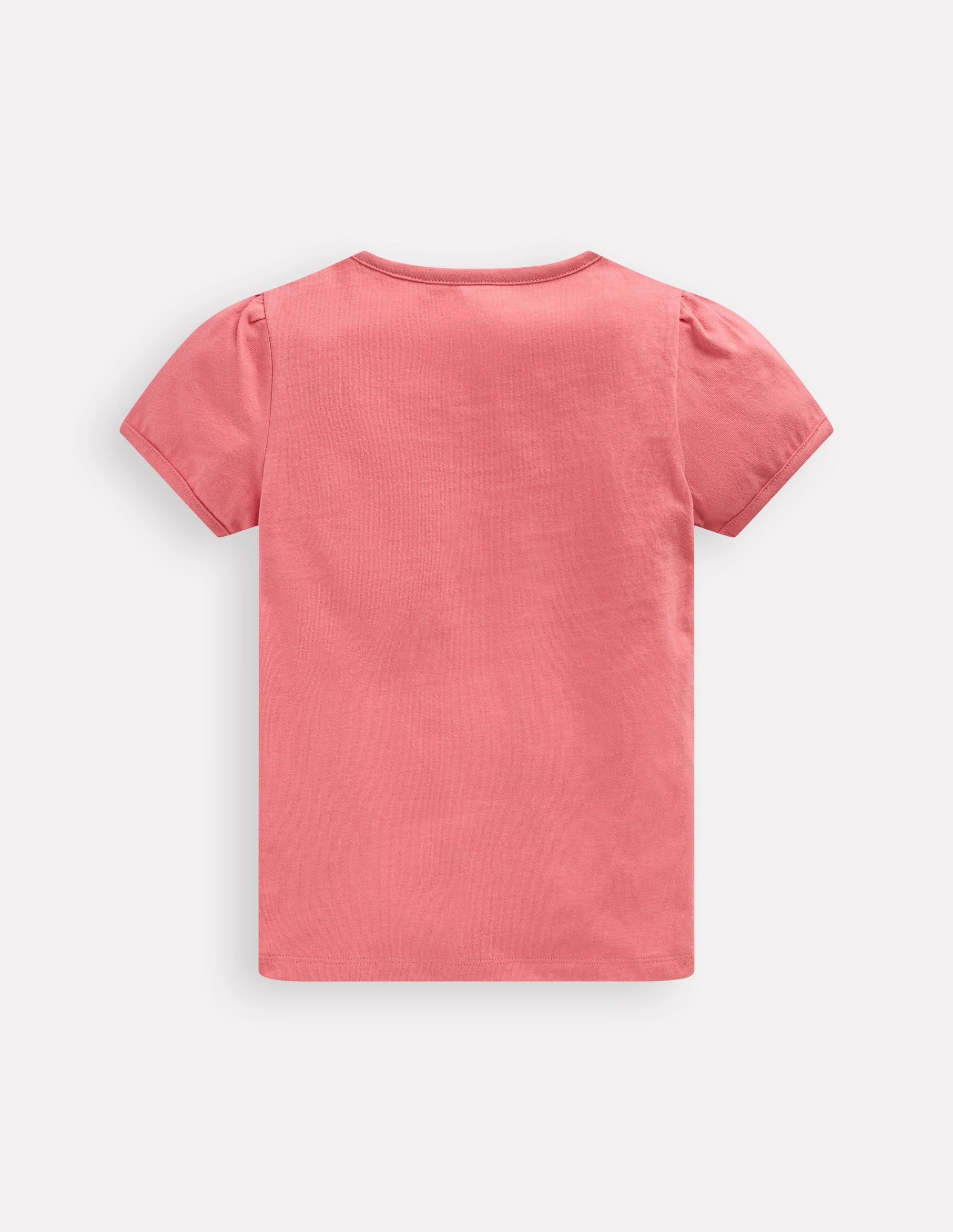 Puff Sleeve Superstitch Top-Blossom Pink Bunnies Fashionable Piece