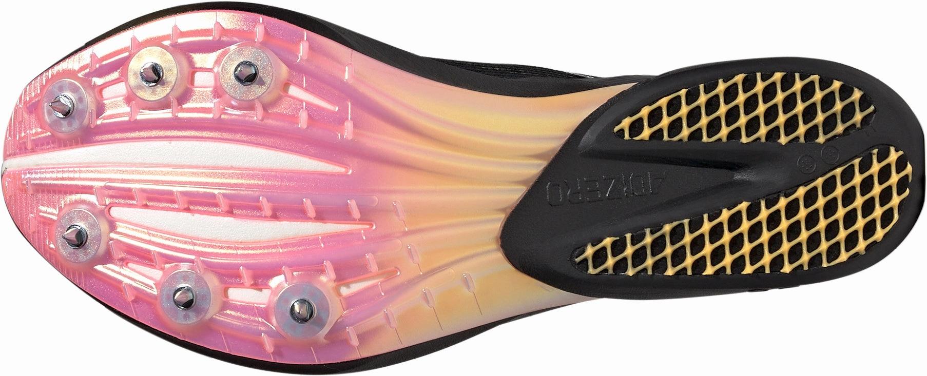 Molded Grooves adidas Adizero Avanti Running Spikes - Black