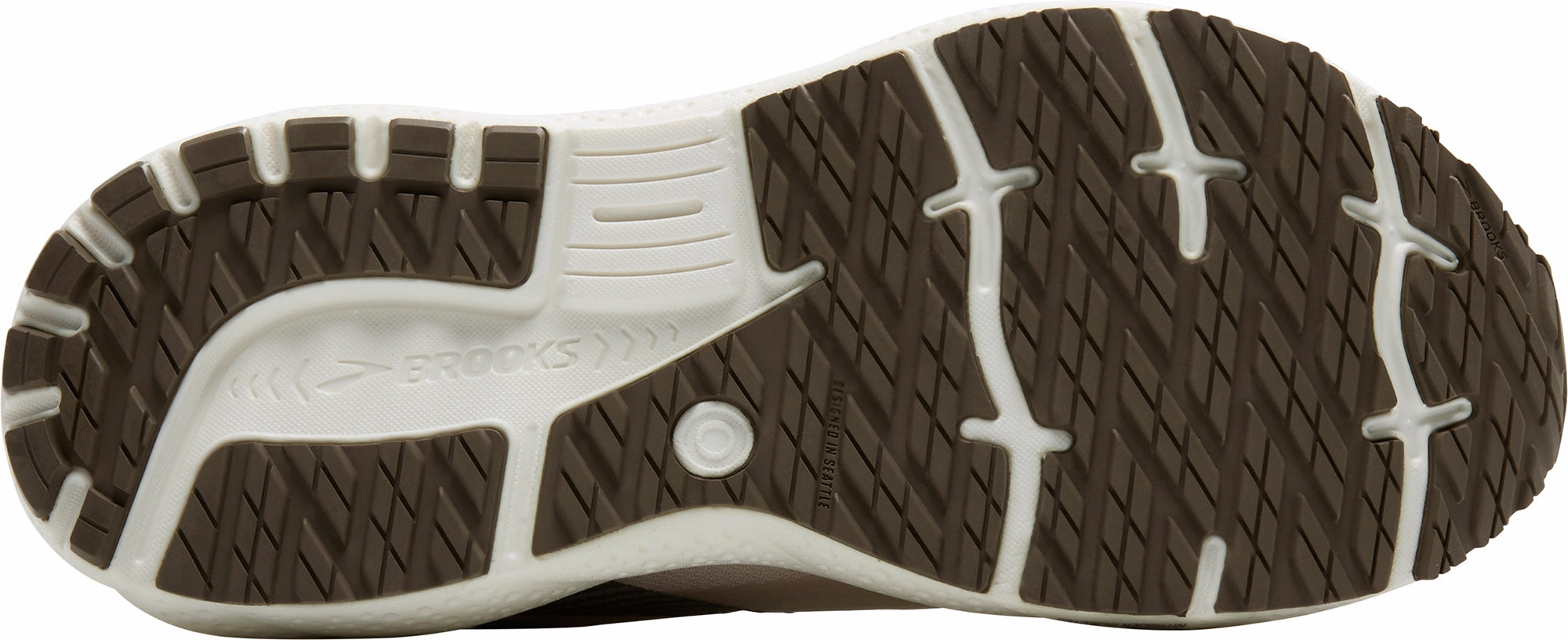 Impact Protection Heel Brooks Ghost 16 Weatherized Womens Running Shoes - Cream