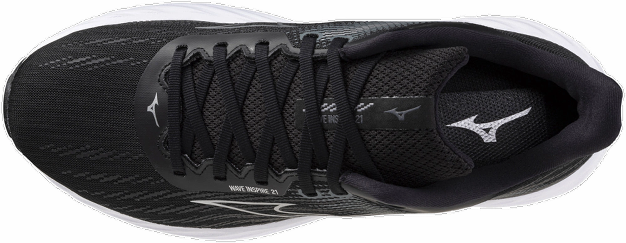 Mizuno Wave Inpsire 21 Mens Running Shoes - Black Full Cushioning