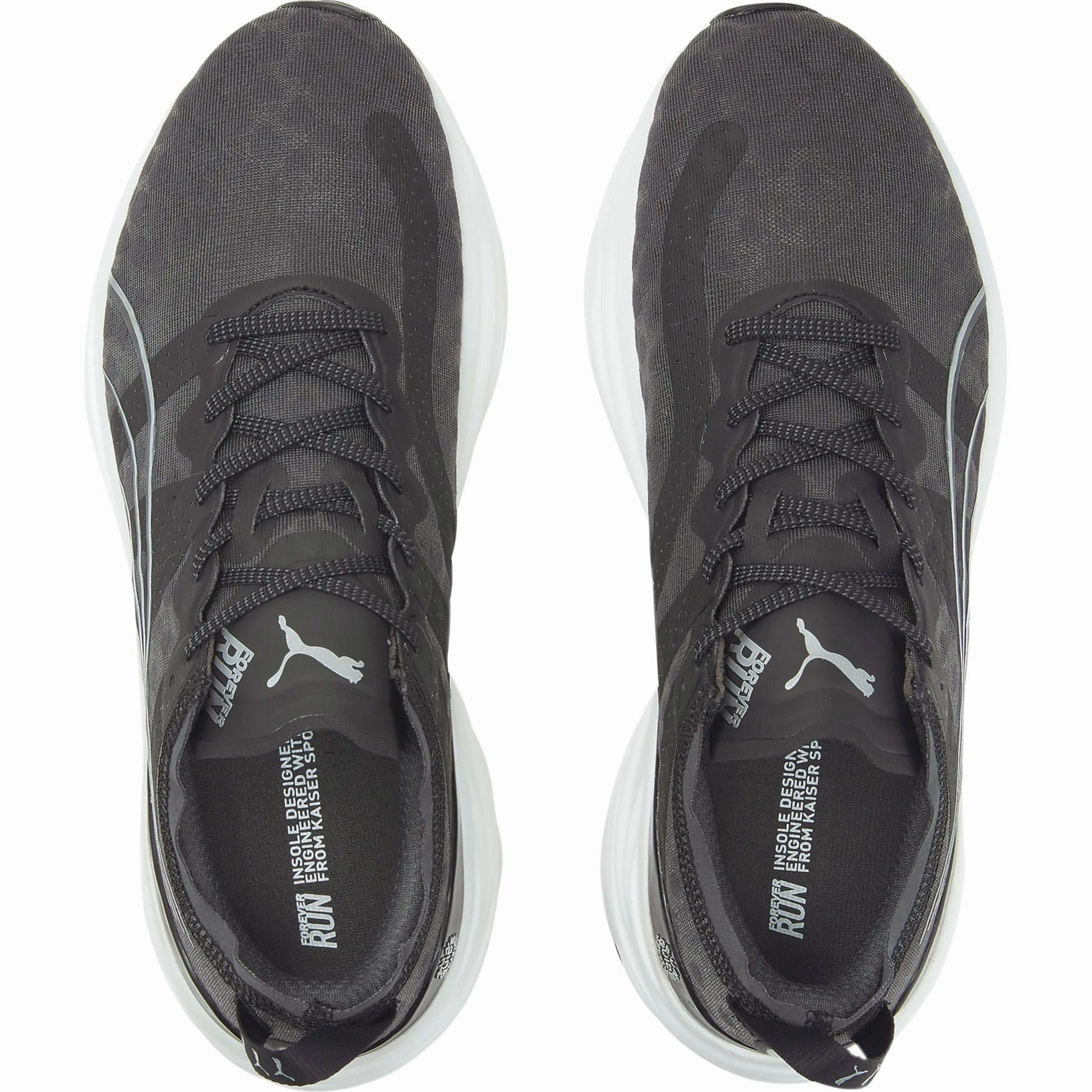 natural leather shoe quality Puma ForeverRun Nitro Mens Running Shoes - Black