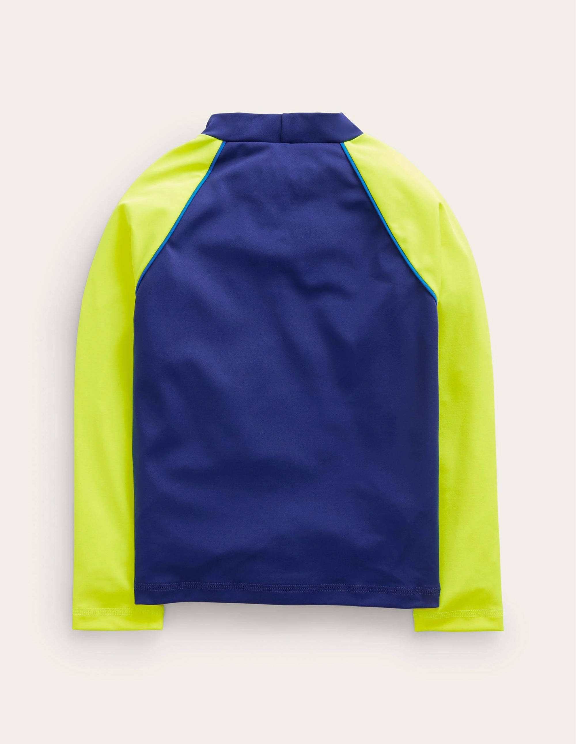 Anti Pilling Fabric Blend Logo Rash Vest-Sapphire Blue Sharks