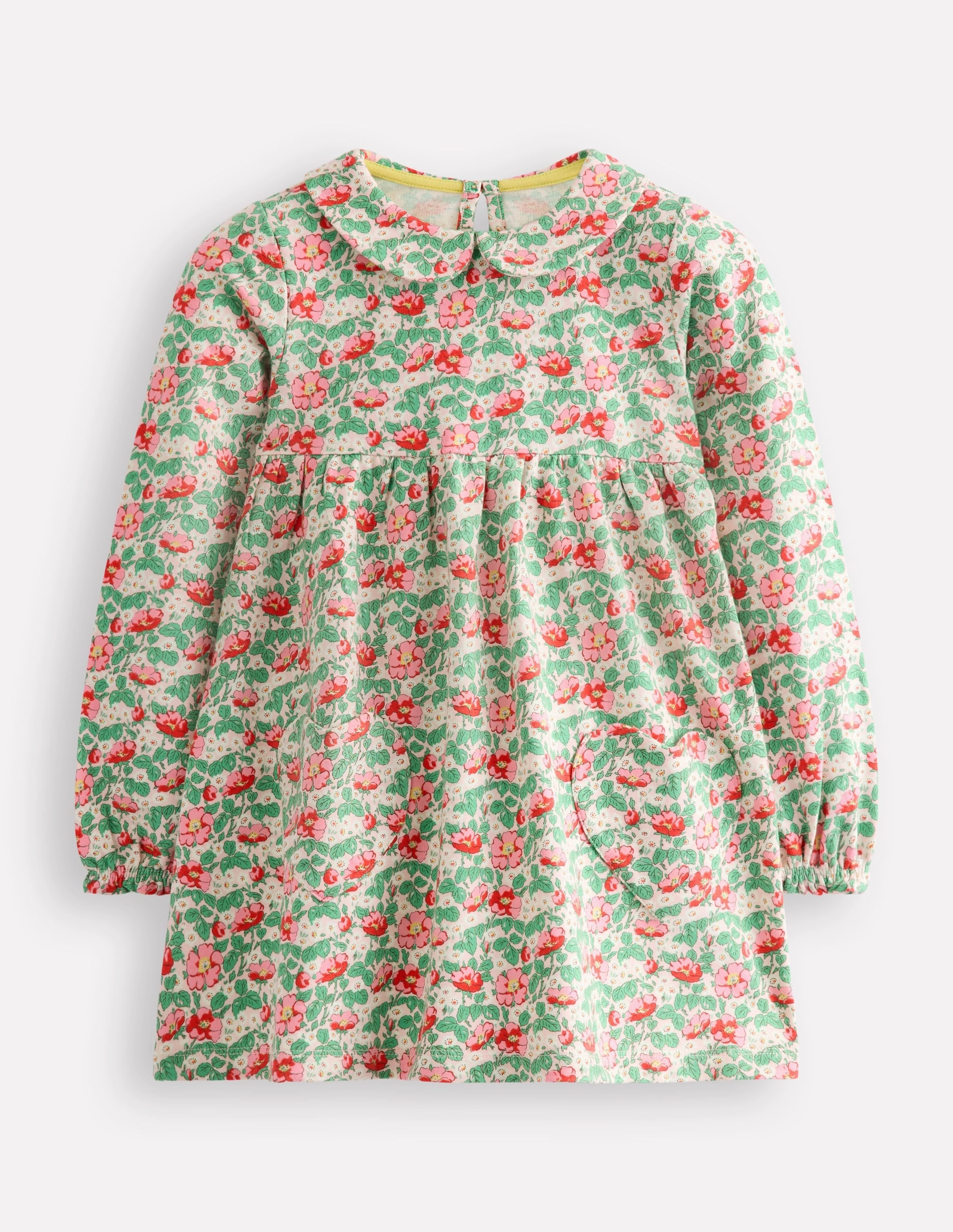 Drop Shoulder Design Bright Color Collared Tunic-Chalk Pink Wild Rose