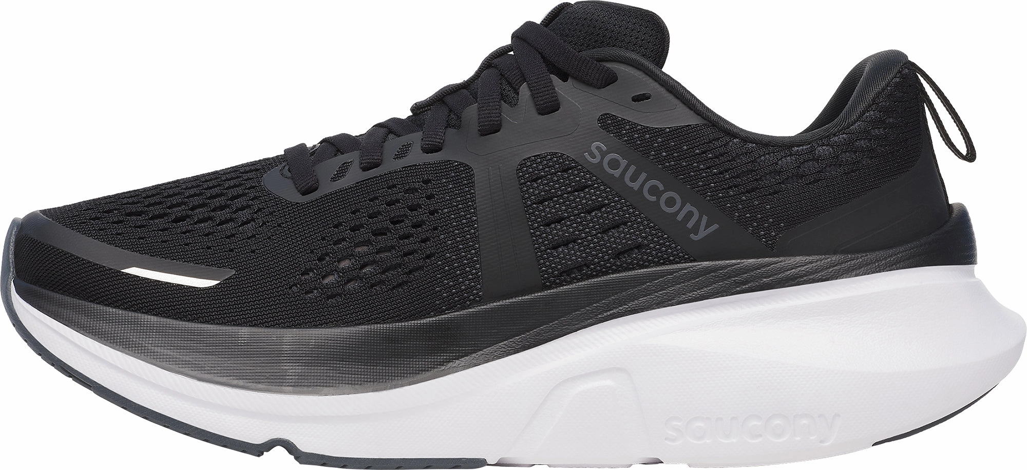 ergonomic - design - efficiency shoes Saucony Guide 18 WIDE FIT Womens Running Shoes - Black