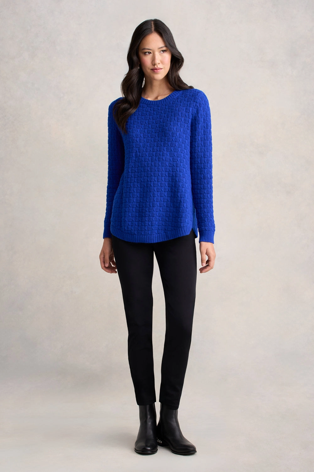 High Durability Material Cotton Wool Bubble Jumper - Electric Blue