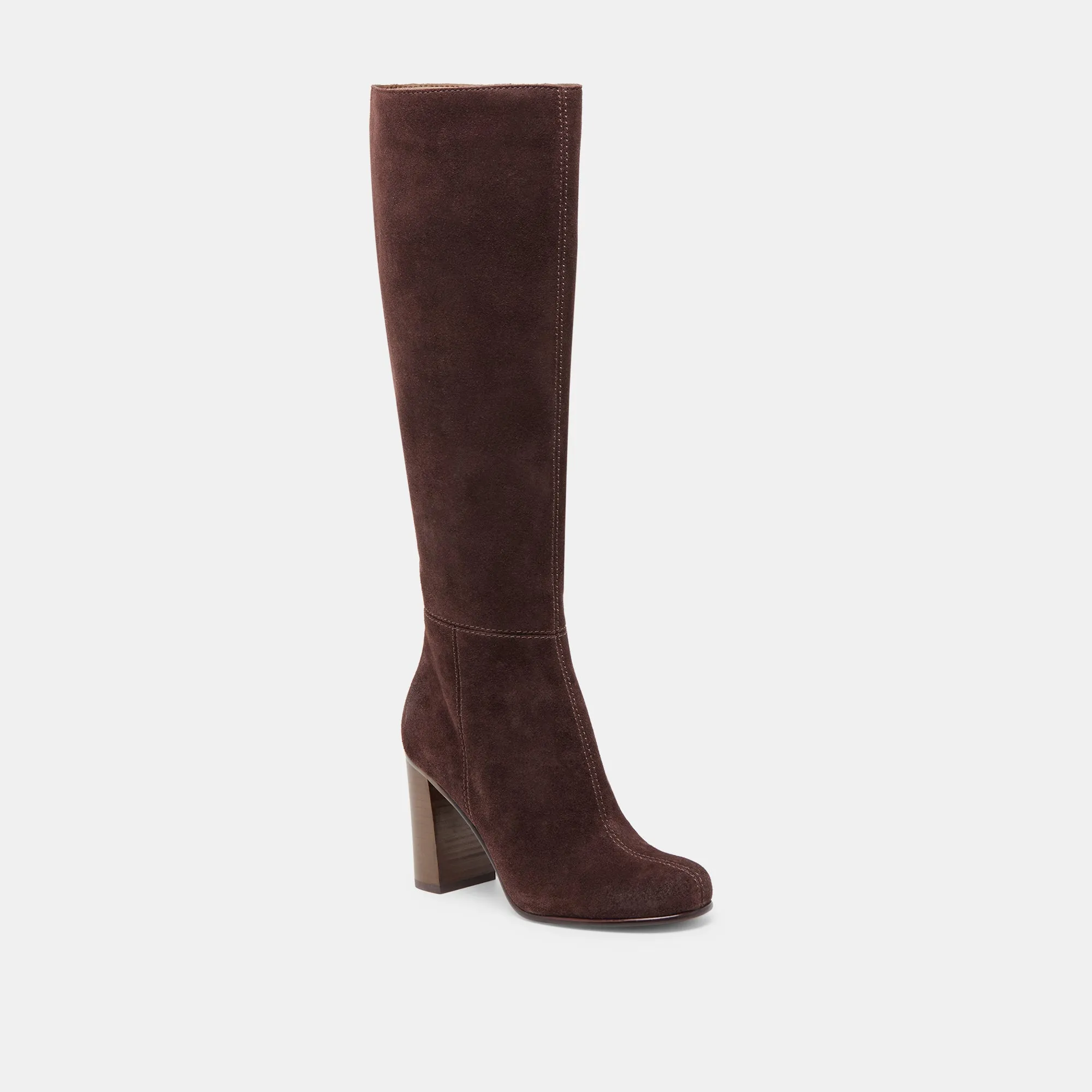 Sturdy HUDSIN WIDE CALF BOOTS MAHOGANY SUEDE