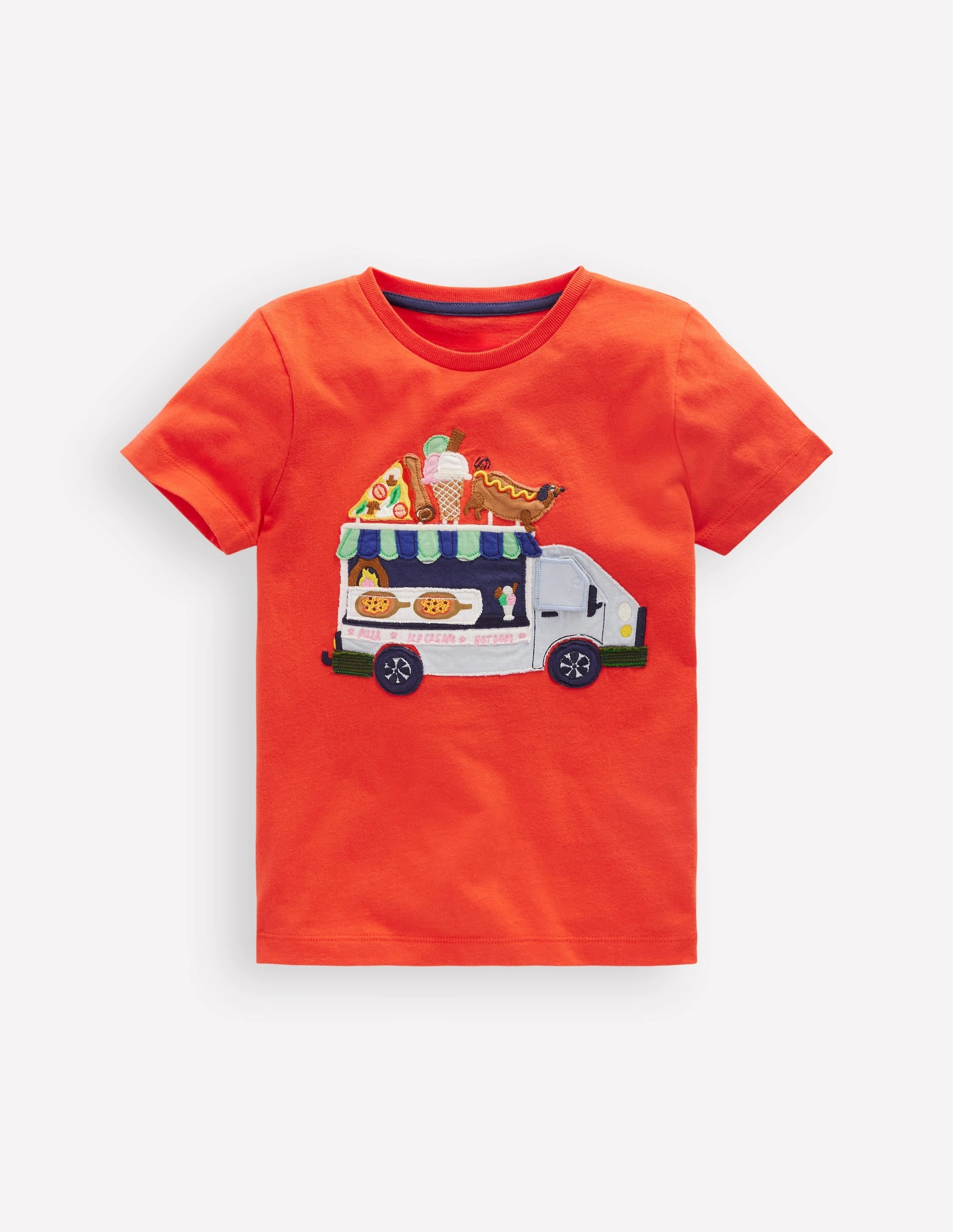 Lift-The-Flap T-shirt-Firecracker Red Low Profile Collar Unisex