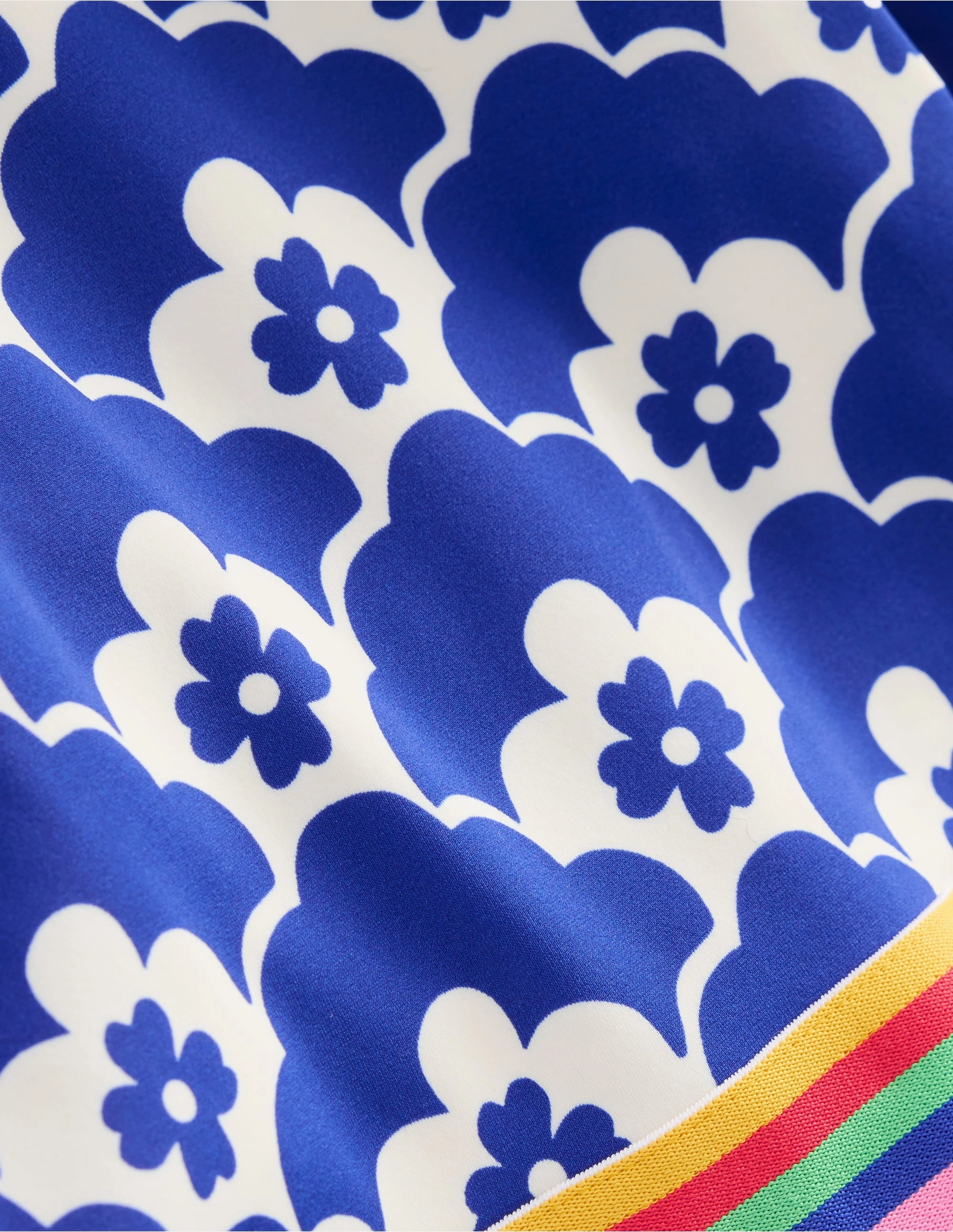 Cropped Rash Vest Set-Orion Blue Geo Flower Swim Gear