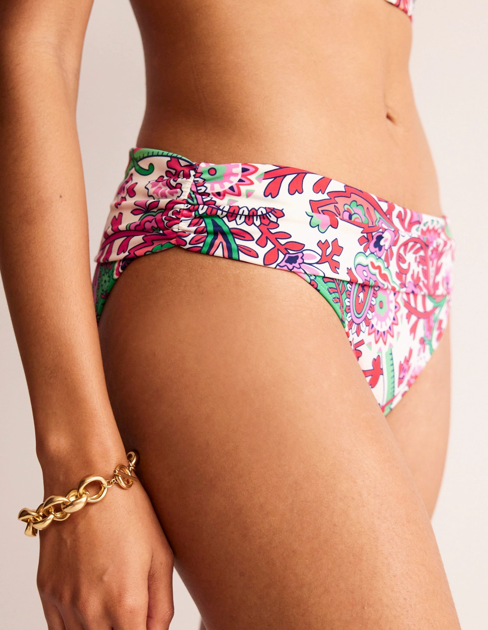 Seaside Adventure Classic Fold Bikini Bottoms-Multi, Fantastical