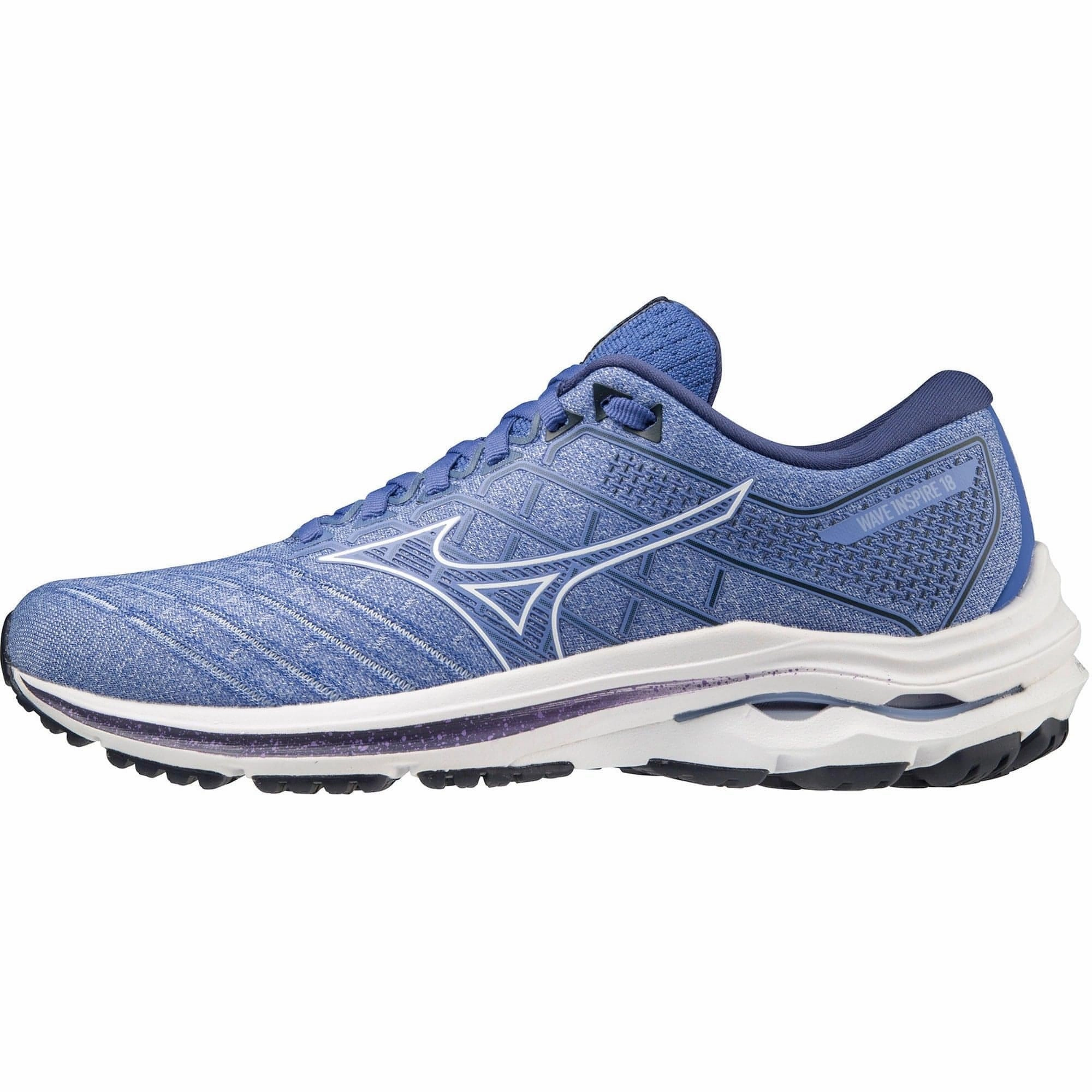 outdoor running shoe application Mizuno Wave Inspire 18 Womens Running Shoes - Blue