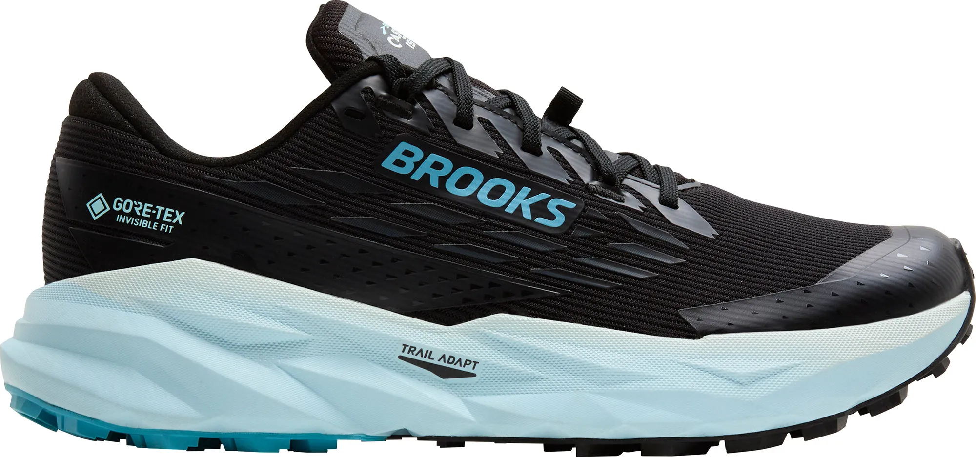 Brooks Cascadia 19 GORE-TEX Womens Trail Running Shoes - Black synthetic material shoes Stabilizing Chassis
