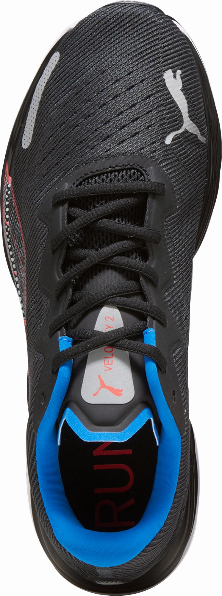 Water Drainage Channels Puma Velocity Nitro 2 Mens Running Shoes - Black