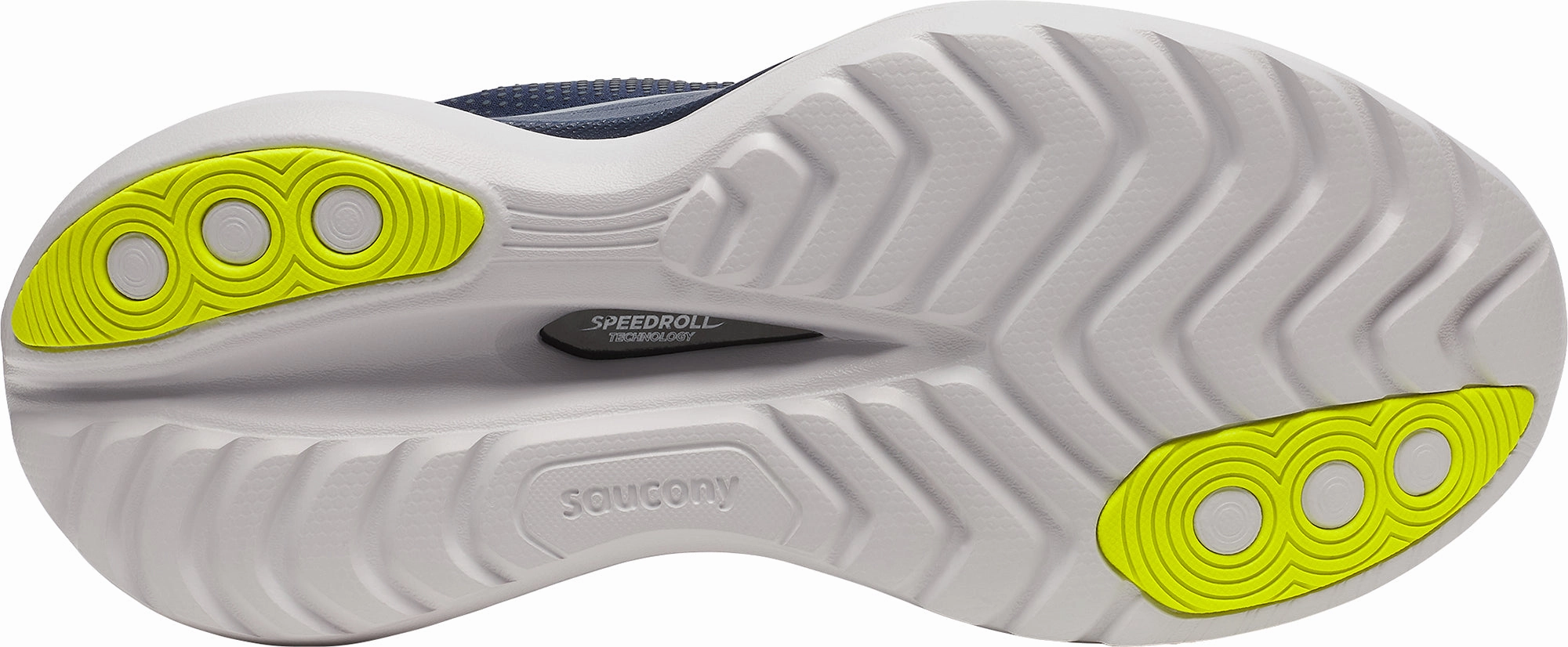 Saucony Endorphin Trainer Mens Running Shoes - Blue running with a running belt foot - flexibility running shoes