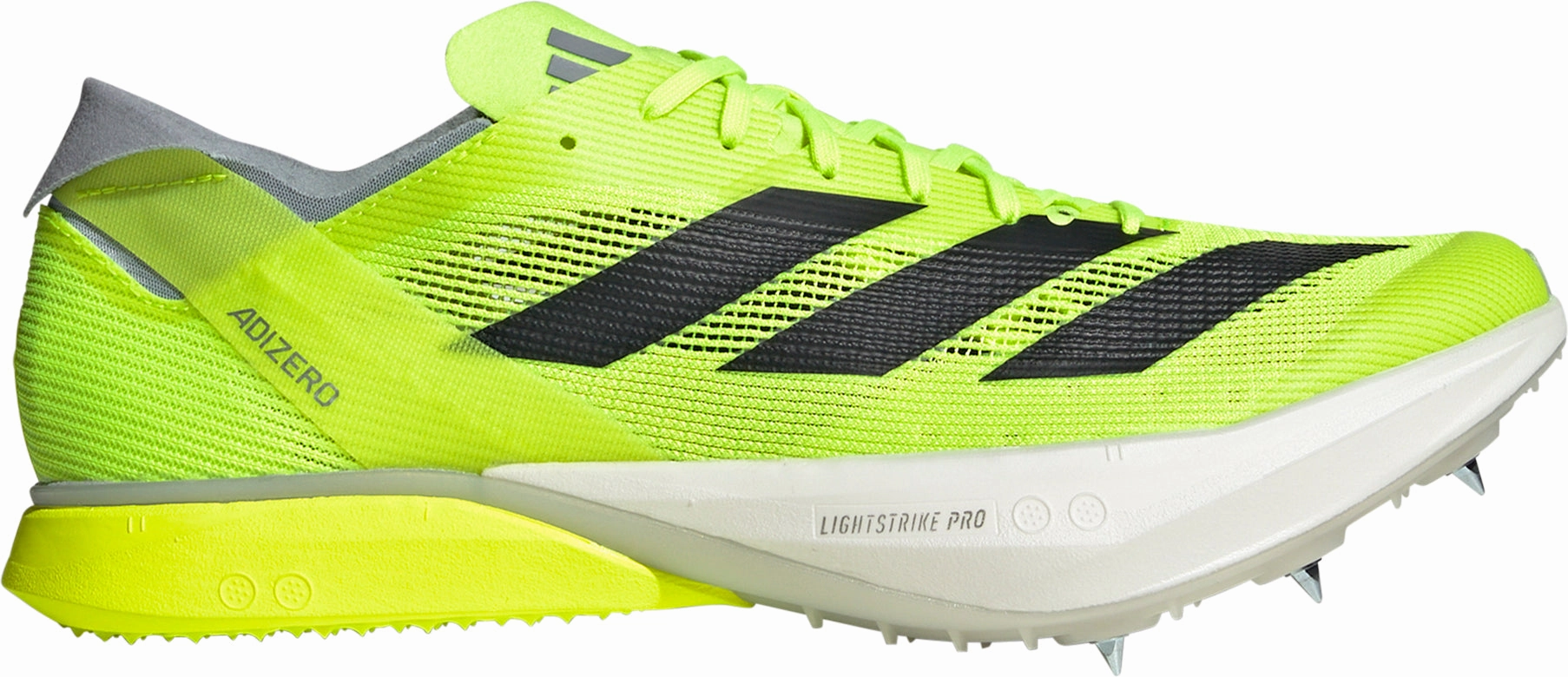 professional runner's shoe option Urban Runner adidas Adizero Avanti Running Spikes - Yellow