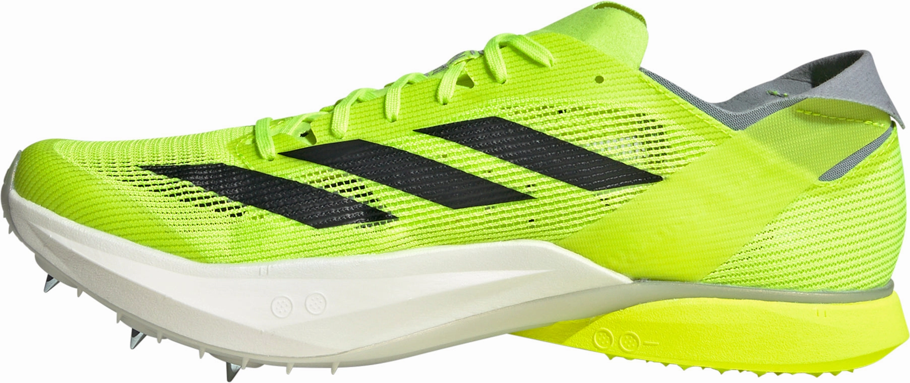 high - mileage shoe endurance Enhanced Energy Rebound adidas Adizero Avanti Running Spikes - Yellow