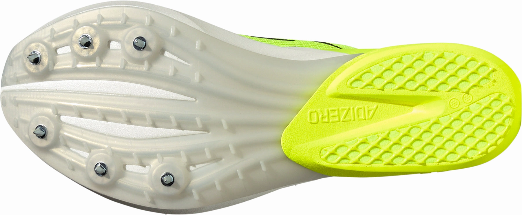 adidas Adizero Avanti Running Spikes - Yellow Torsion Resistant Construction Endurance Design