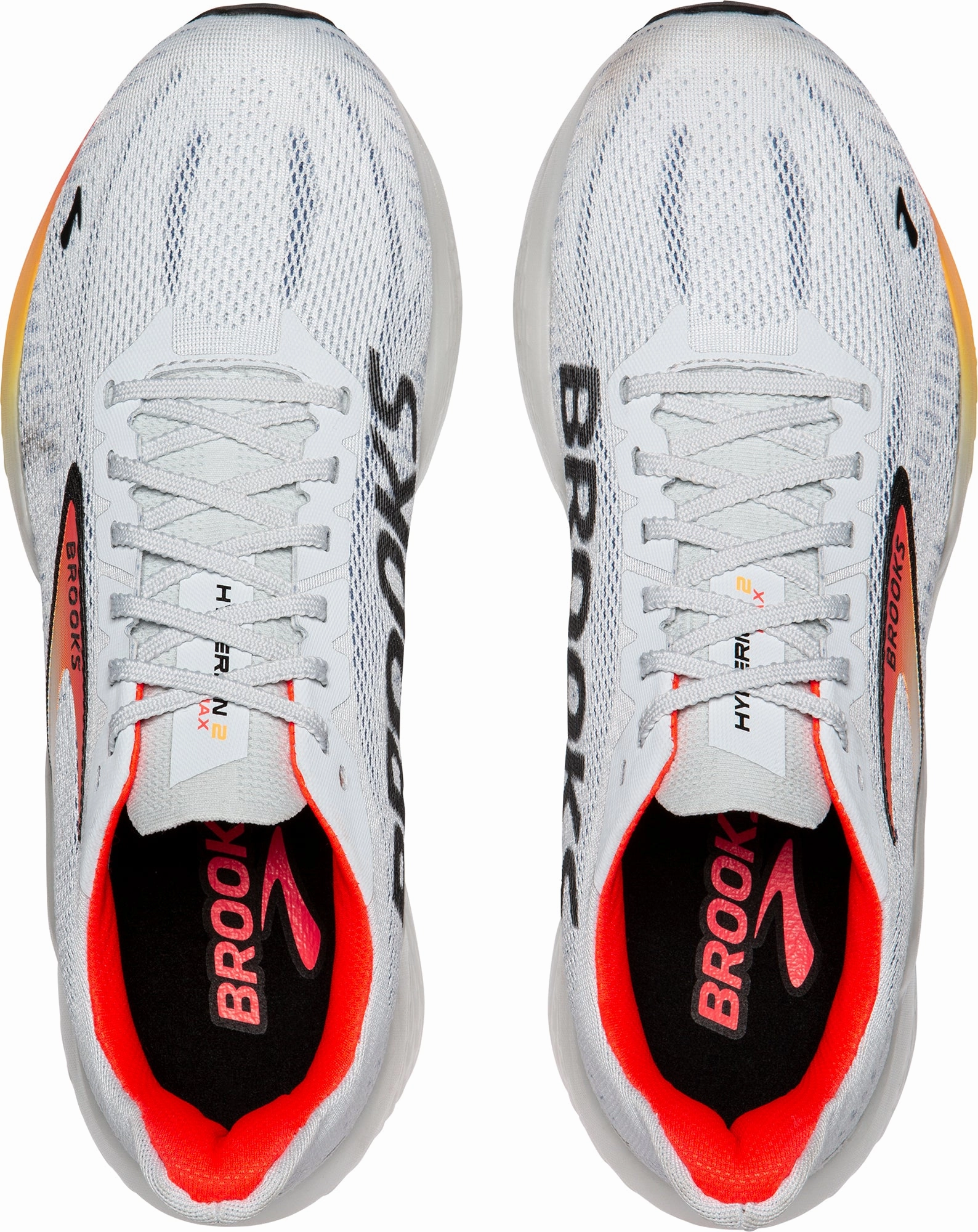 Brooks Hyperion Max 2 Womens Running Shoes - Grey Light - On - Feet