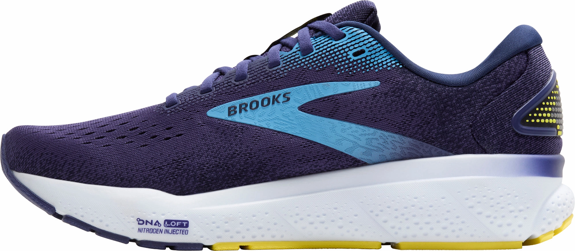 Brooks Ghost 16 Mens Running Shoes - Blue Modular Replaceable Parts reinforced - heel - area shoes